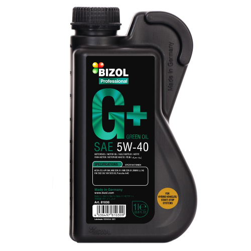 НС-синтетическое моторное масло Green Oil+ 5W-40 - 1 л