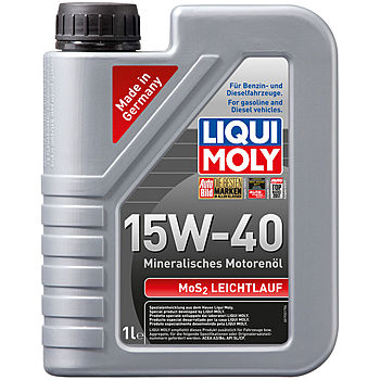 Минеральное моторное масло MoS2 Leichtlauf 15W-40 - 1 л